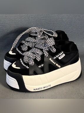 Naked Wolfe Women’s Slider Platform Sneakers Size 6.5 MSRP $270